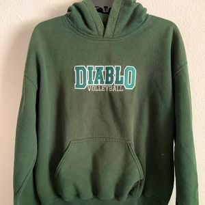 Green hoodie